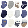 Hudson Baby Unisex Baby Cotton Rich Newborn And Terry Socks, Bear, 6-12 Months