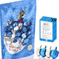 The Dreidel Company Hanukkah Dreidels Metallic Silver & Blue Dreidels - Includes Dreidel Game Instruction Card (10-Pack)