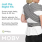 Moby Baby Wrap Carrier Evolution by Petunia Pickle Bottom for Newborns to Toddlers (8-33lbs), Infant Sling Carrier, Hands Free D