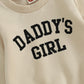 Creairy Newborn Baby Girl Outfits Daddys Girl Sweatshirt Long Sleeve T-Shirt Tops Pants Set Sweatsuit Toddler Fall Clothes (Apri