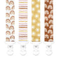 Stadela Baby Pacifier Clip Holder - Girl or Boy Unisex 4 Pack Gift Set - Boho Modern Neutral Rainbows Suns Stripes (Boho Baby)