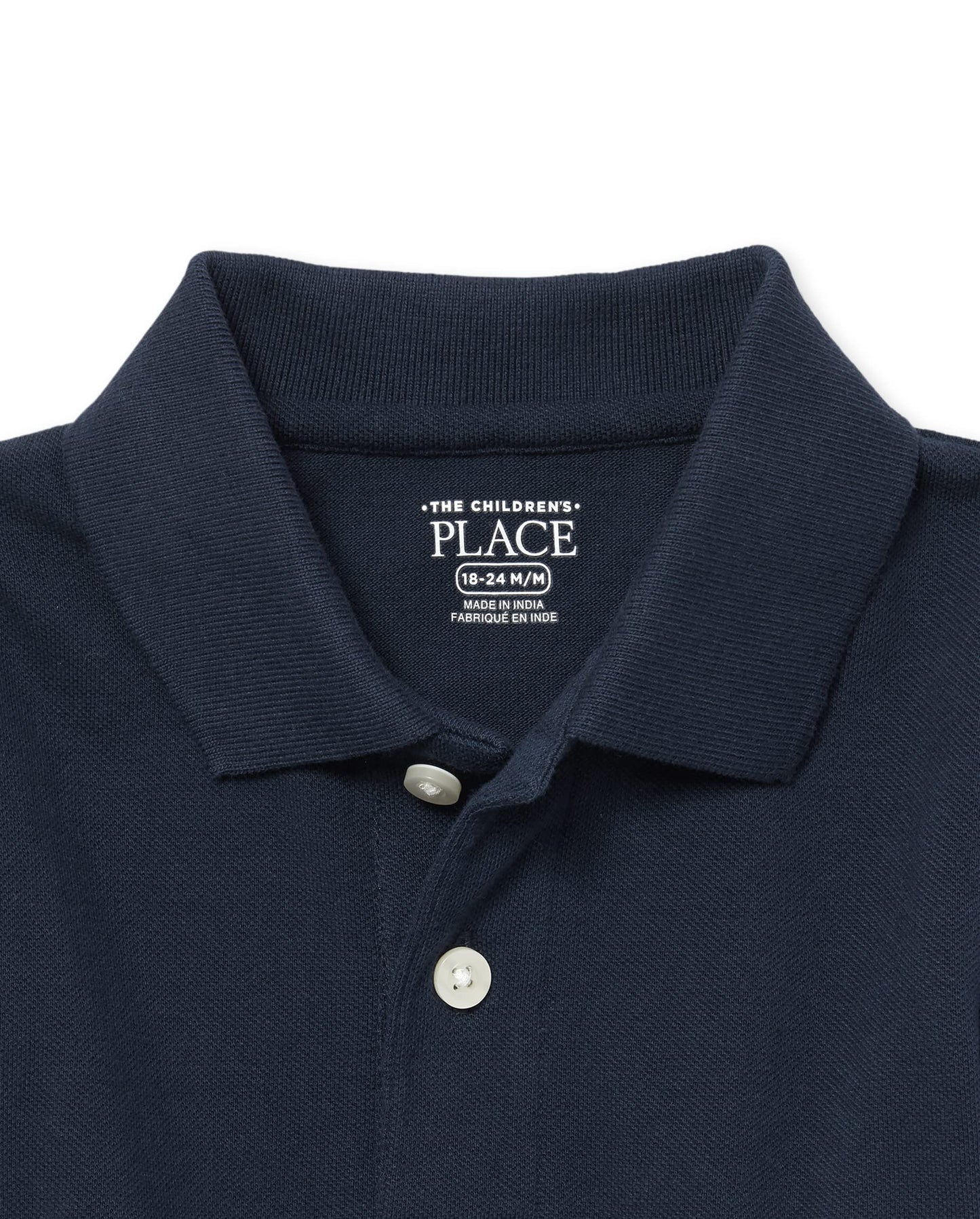 The Children'S Place Baby Boys And Toddler Boys Long Sleeve Pique Polo, Nautico, 9-12 Months