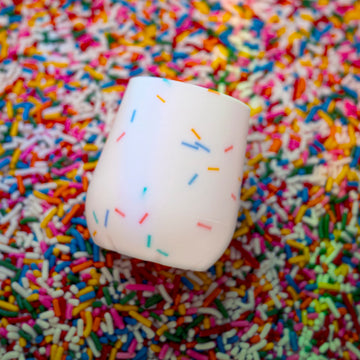 Nuby Silicone Confetti/Sprinkles First Open Training Cup For Baby: 2Oz