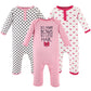 Hudson Baby Unisex Baby Cotton Coveralls, So Many Bows, 0-3 Months