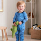 Gerber Baby Boys' 2-Pack Footed Pajamas, Sleepy Blue Dino, 12 Months