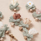 Hair Clips For Girls With Bows Flower,10 Pc 2' Fully Lined Alligator Clips And Barrettes,Handmade Hair Accessories For Baby Tod