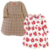 Hudson Baby Infant And Toddler Girl Cotton Dresses Rose Leopard, 0-3 Months