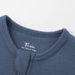 O2 Baby Baby Boys Girls Organic Cotton Zip Front Sleeper Pajamas, Footed Sleep  'N Play(0-3 Months, Blue Ashes)