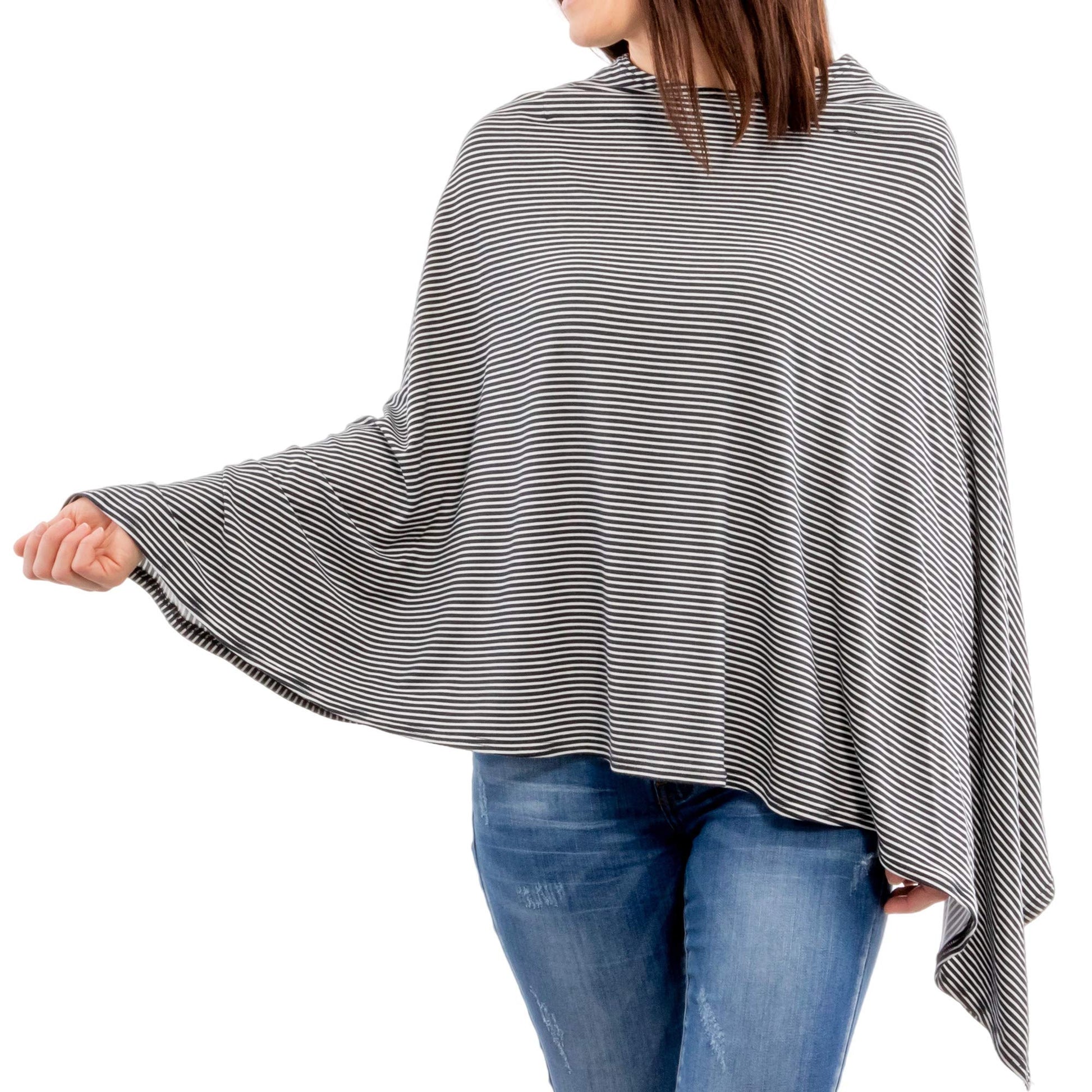 Weesprout Nursing Cover For Breastfeeding - 360 Degree Privacy, View Baby Hands-Free, Soft & Breathable Fabric, Universal Fit, 8