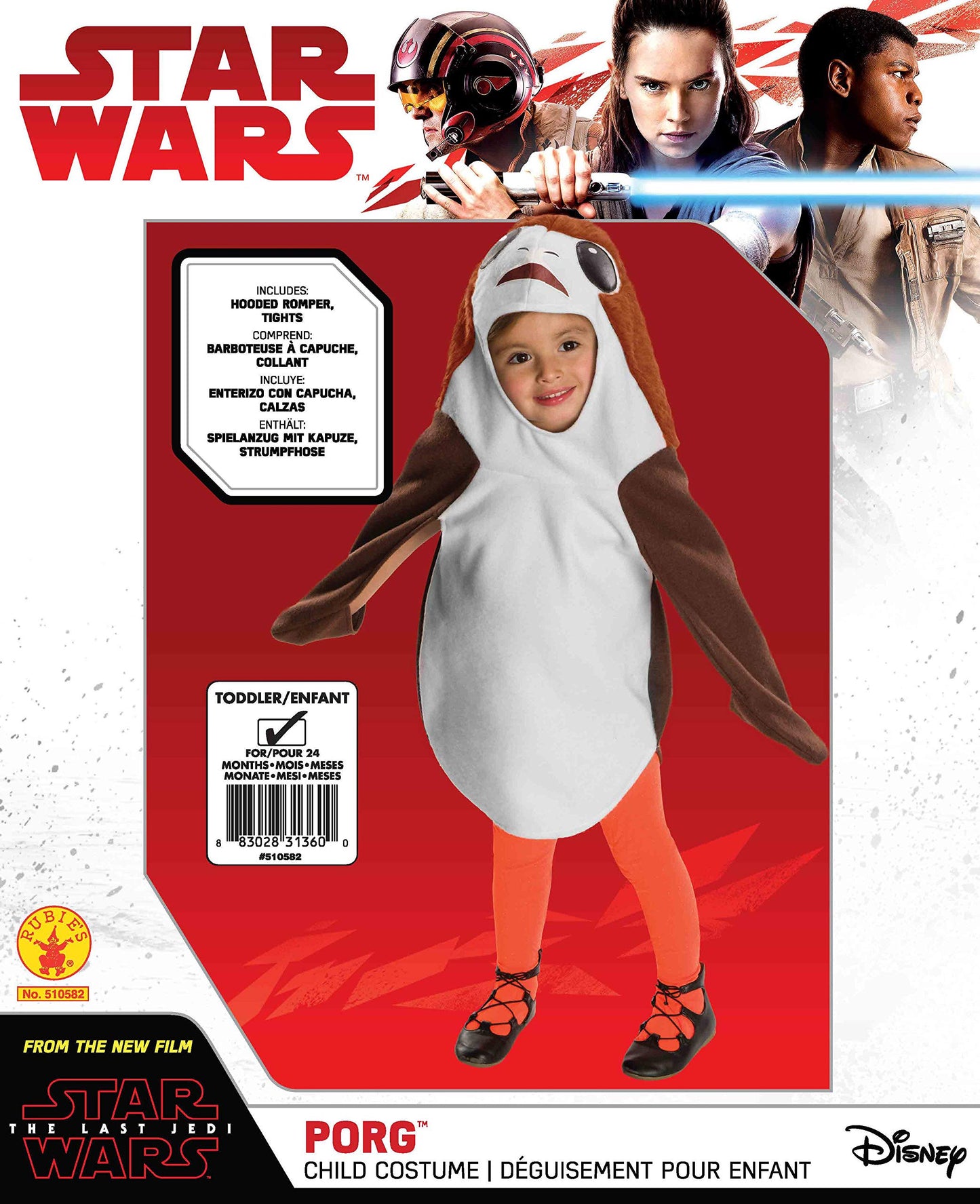 Rubies Star Wars Episode Viii: The Last Jedi Porg Toddler Costume