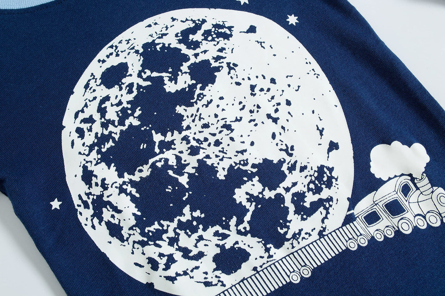 Family Feeling 4 Piece Glow In The Dark Baby Boys Space Pajamas Long Sleeve 100% Cotton Toddler Kid Pjs 18-24 Months