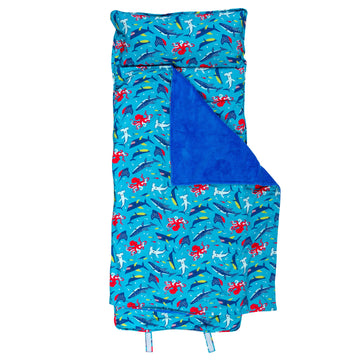 Stephen Joseph All Over Print Nap Mat, Blue Shark, Os