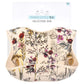 Three Little Tots Modern Silicone Baby Bib - Adjustable Fit Waterproof Catch Bibs ((Flower Print)