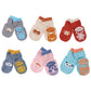 Neobaby Anti Slip AntiFall Socks With Non Skid Rubber Grips For 13 Years Kids Boys & Girls (Pack Of 3 Pairs, Assorted), Ankle 