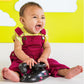 Bright Starts Ford Mustang 4-In-1 Pink Baby Activity Center & Push Walker With Removable Interactive Steering Wheel -Toy, 6 Mont