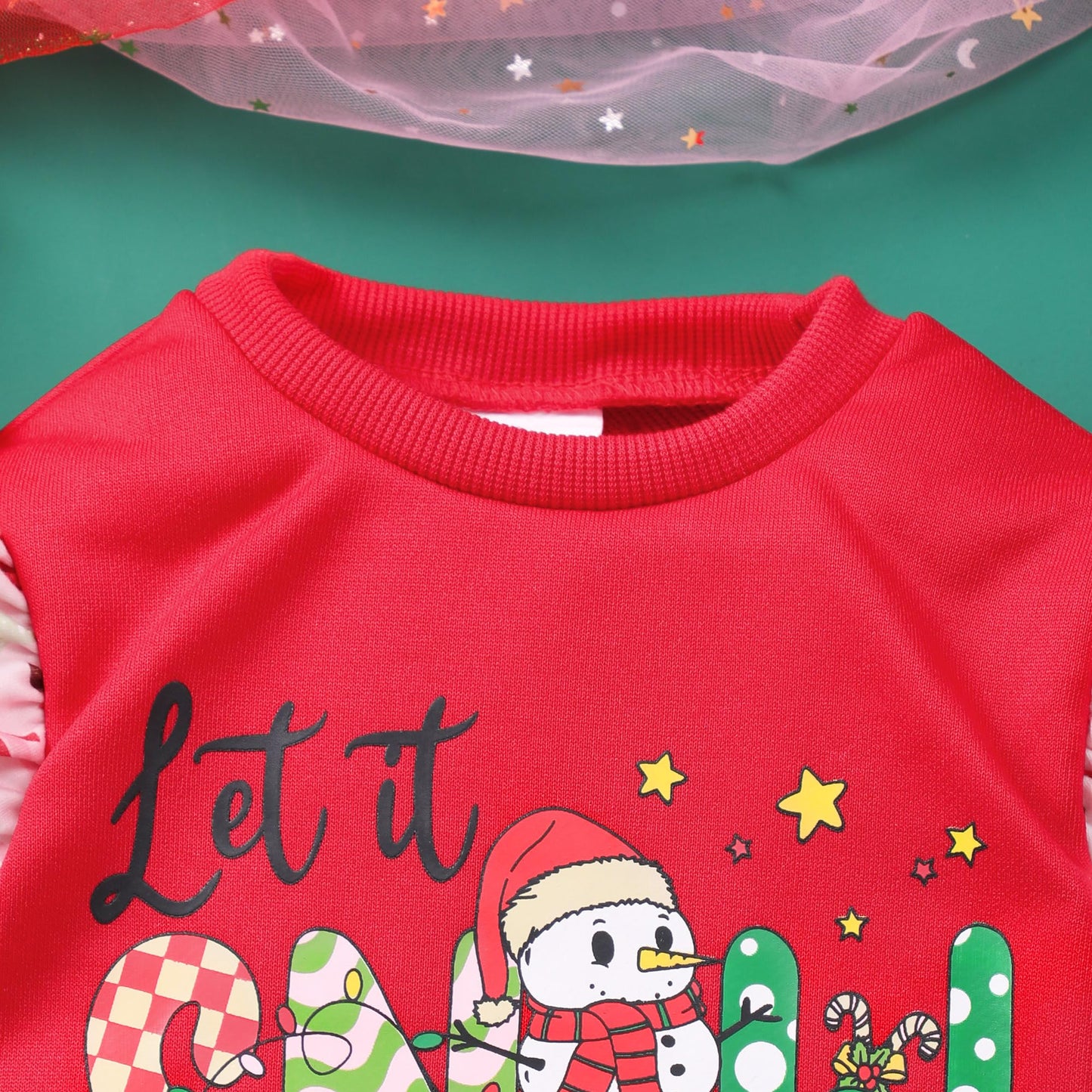Retsugo Toddler Girls Christmas Outfits 2 Piece Xmas Long Sleeve Snowman Sweatshirt Santa Claus Legging Sets Pant Set Kids Holid