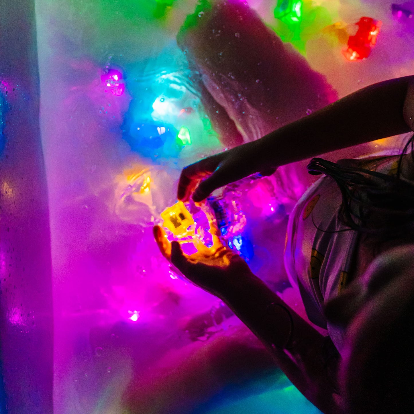 Glo Pals Water-Activated Light-Up Cubes for Sensory Play - 12 Pack
