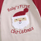 Fybitbo Infant Baby Boy Girl Clothing Santa Long Sleeve Jumpsuit Romper My First Christmas Outfit Newborn Clothes (Baby'S First
