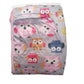 N&M Double Layer Velvet Fleece Newborn Printed Baby Blanket with Hood (Pink Owl)