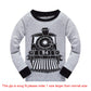 Boys Pajamas Train 100% Cotton Pjs Toddler 2 Piece Long Sleeve Sleepwear Kids Clothes Set 3T