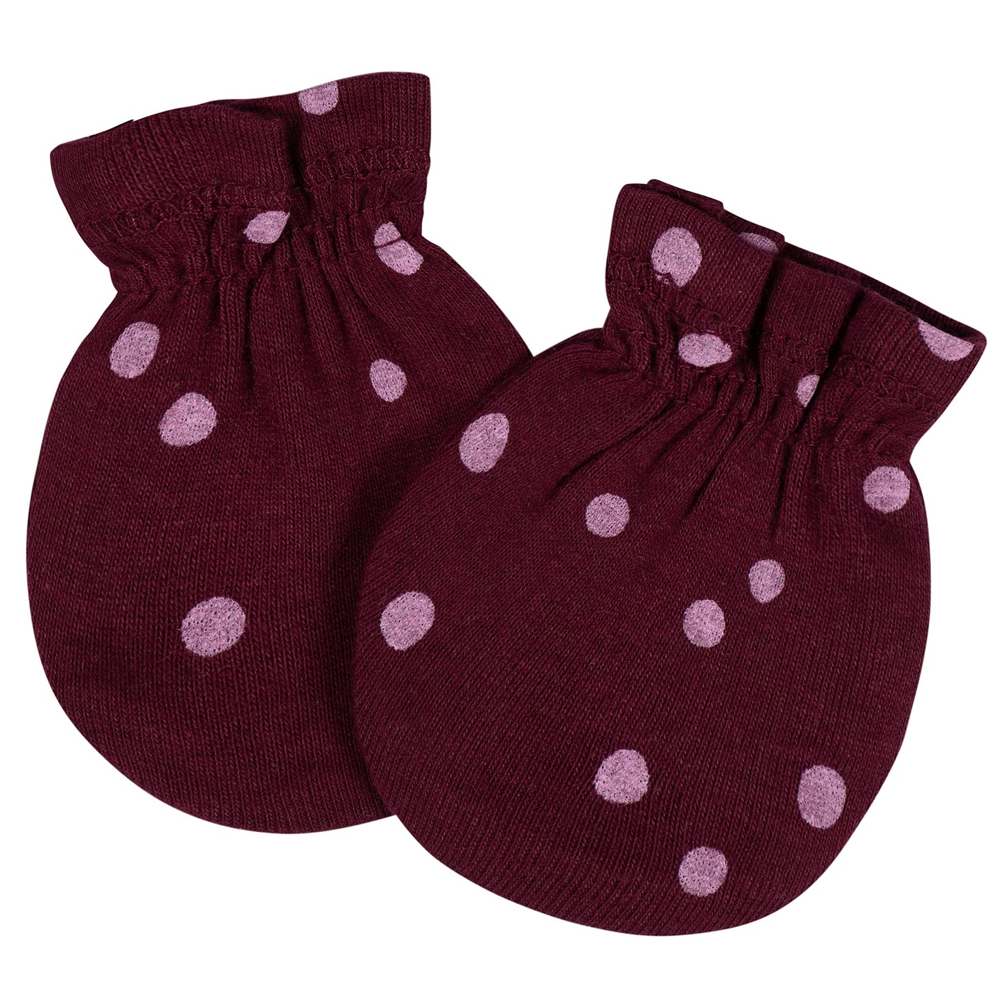 Gerber Baby Girls Cap And Mitten Sets Lavender Garden Newborn