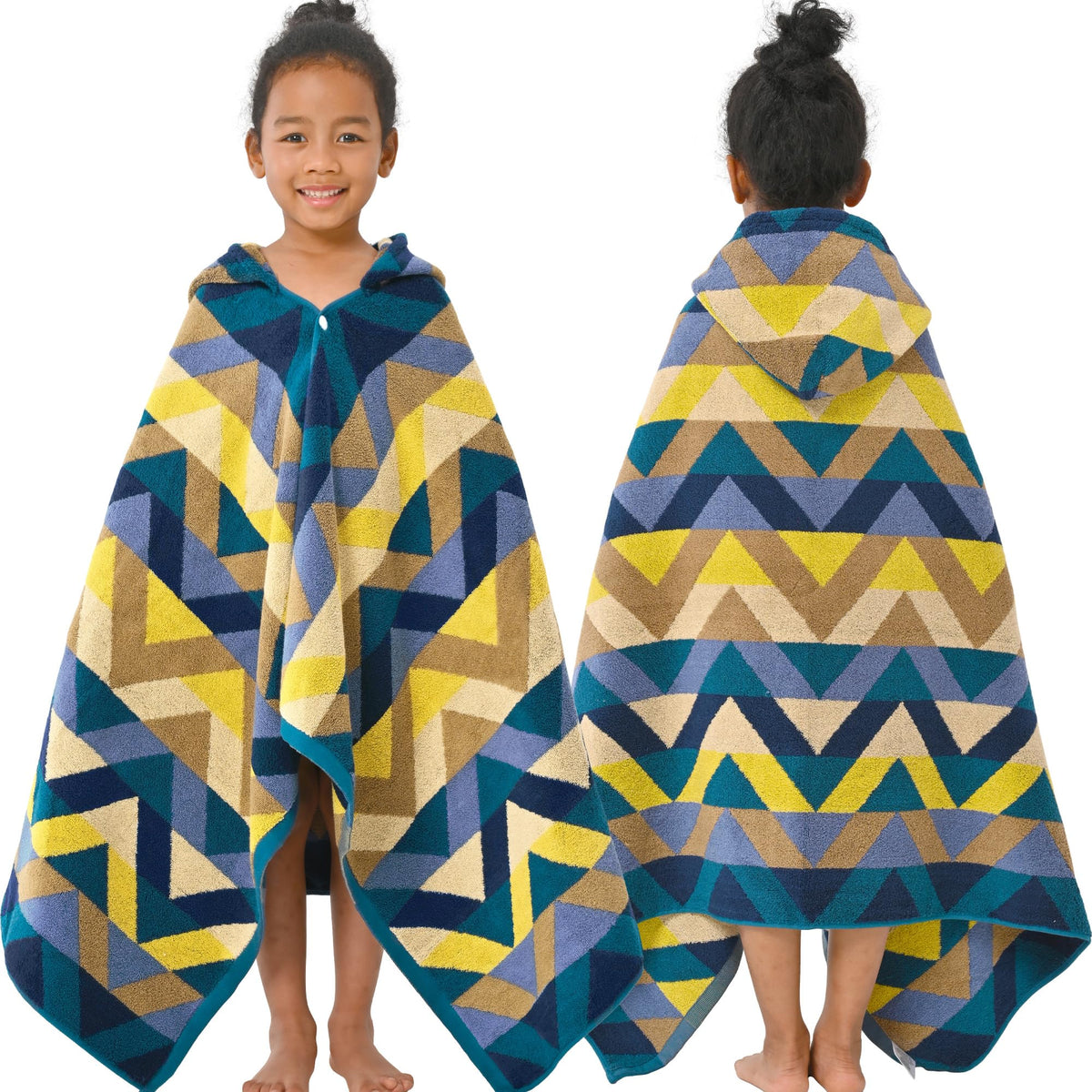 Voova & Movas Kids Hooded Towels (310Years,30X54),100% Cotton Thick Absorbent Soft Towel Wrap For Toddler Boys,Perfect For Ba
