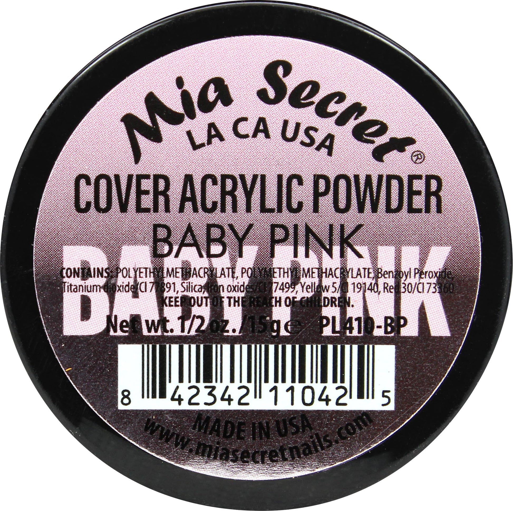 Mia Secret Cover Baby Pink Acrylic Nail Powder - 0.5 oz MADE IN USA