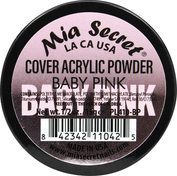 Mia Secret Cover Baby Pink Acrylic Nail Powder - 0.5 oz MADE IN USA