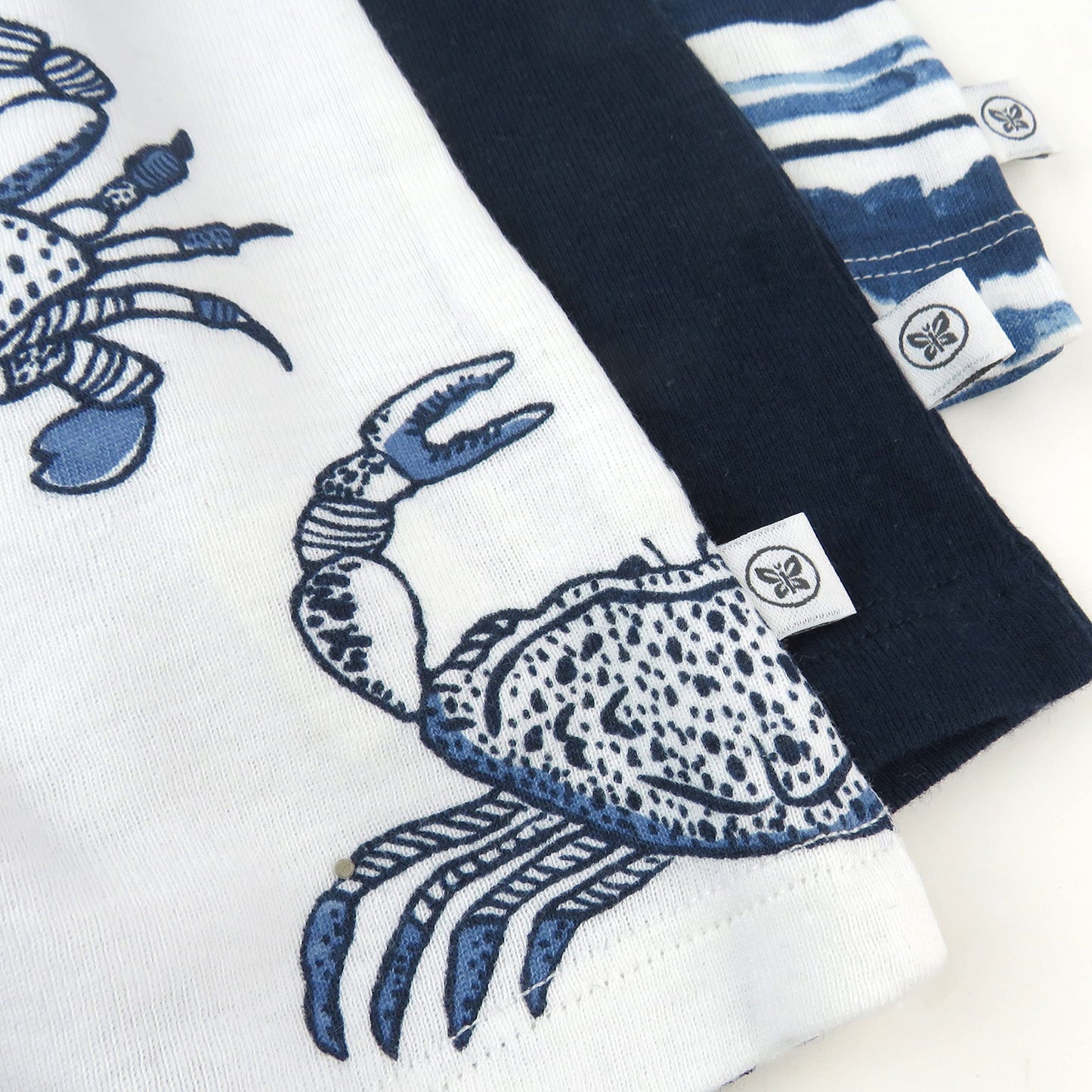 Honestbaby Multipack Short Romper Sets And Dresses 100% Organic Cotton For Infant Baby And Toddler Boys, Girls, Unisex, 3-Pack I