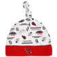 Gerber Nfl Arizona Cardinals 3 Pack Bodysuit Sleep N Play Footie Cap Registry Gift Set, Red/White Arizona Cardinals, 0-3M