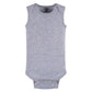 Gerber Unisex Baby Multi-Pack Sleeveless Onesies Bodysuit Grey Heather 0-3 Months
