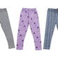 TotzTouch Girls Pajama Pants | Leggings | Pyjamas | Pjs Soft Cotton Non Transparent Combo Pack of 3 Size 6 to 7 Year Kids(Purple