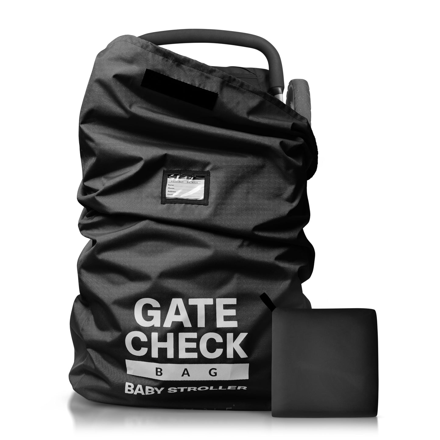 Bramble Large Stroller Bag For Airplane Travel Gate Check In Waterproof 116X53Cm (Black)