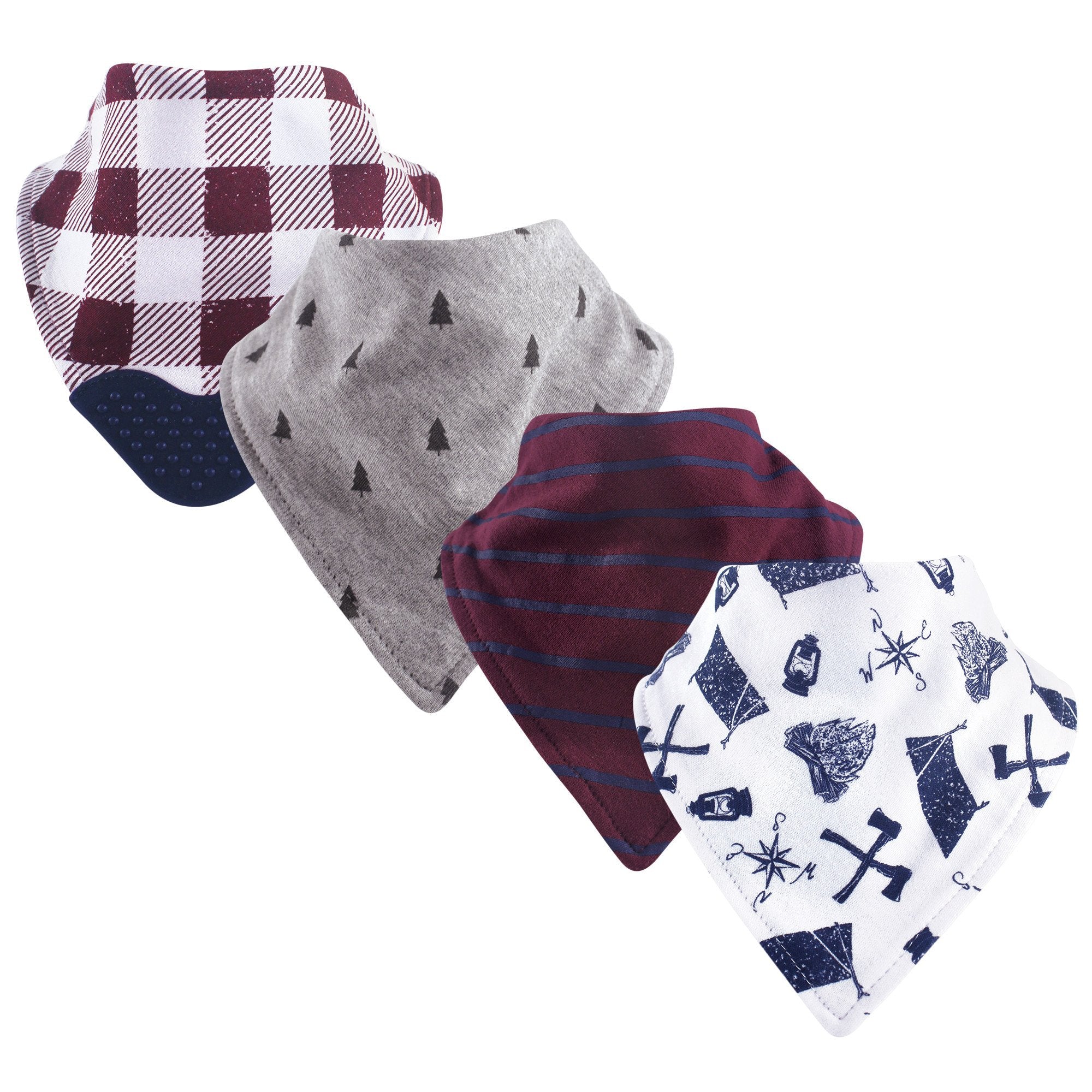 Yoga Sprout Bandana Bib With Teether, Happy Camper 4 Pack – WBCBBB07DPY7KV1