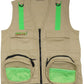 Eagle Eye Explorer Multi-Piece Set Cargo Vest With Reflective Safety Straps, 1 8X21 Magnification Binoculars And Safari Hat For