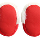 Gilbins Infant Baby Super Cute Christmas Santa Holiday Warming Slipper Shoes Booties Size 6-12 Months