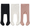 Cecorc Baby Leggings, Tights For Girls, Toddler, Infant (3-4 Years, 3 Pack (Black+White+Lightpink))