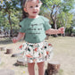 Mioglrie Newborn Baby Girl Romper Set - Ruffle Infant Girl Clothes, Knitted Baby Girls ' Clothing, Light Green, 0-3 Months