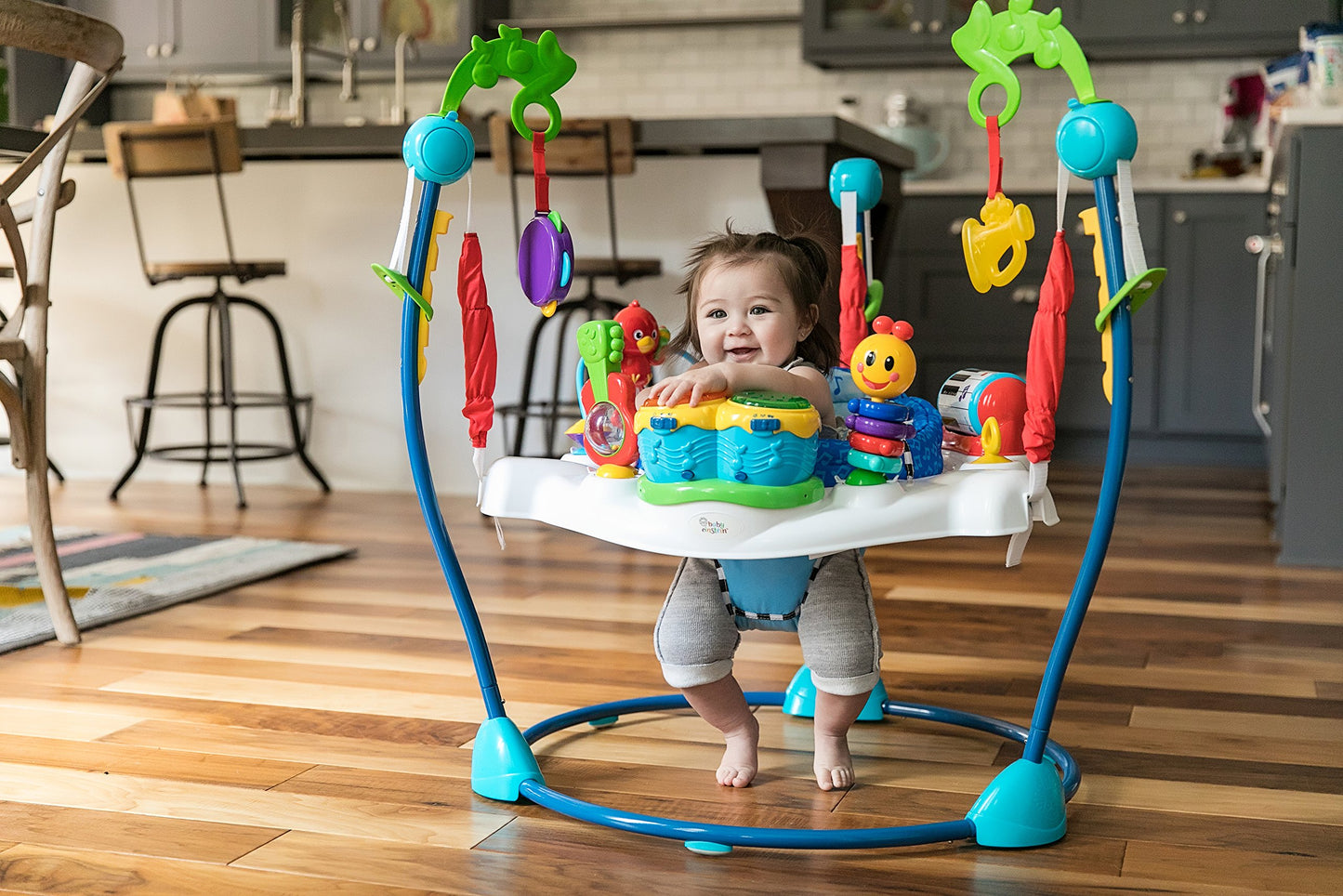 Baby Einstein Neighborhood Symphony Activity Jumper Infant Entertainer with Lights and Melodies, Age 6 months +, Max weight 25 l
