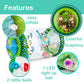 Splashinkids Infant Toys Beginner Crawl Along Game Ball Drop Maze Tummy Time Activity Center Early Development Jumbo Roller Rat