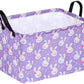 KUNRO Easter Basket Kids Eggs Hunting Gift Basket Rectangle Storage Bin Laundry Hamper Organizer Toy Box for Boy and Girls Room 