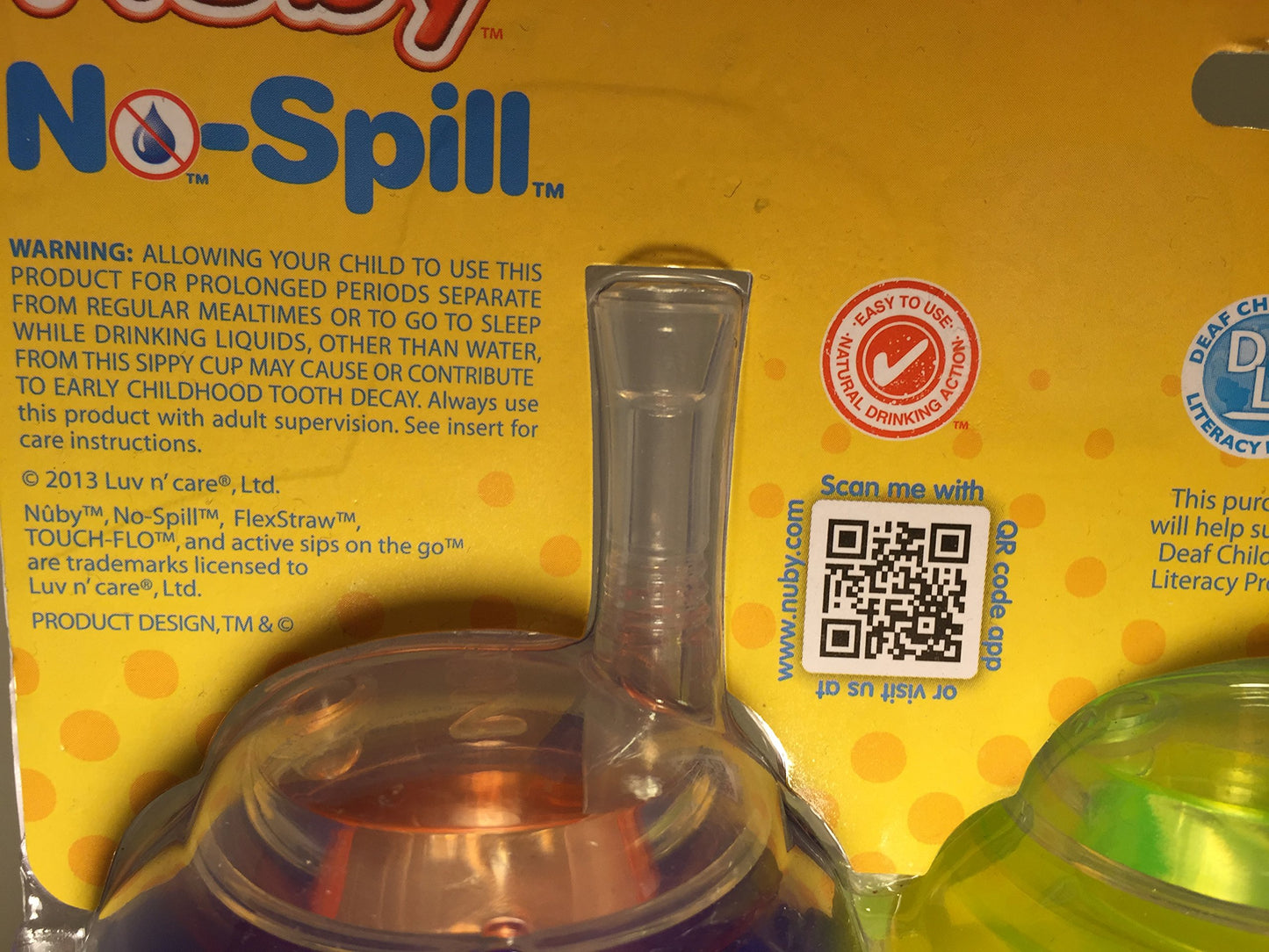 Nuby Flexstraw 3-Pack No-Spill 10 Ounce Sippers (Colors Vary)