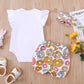 Baby Girl 1St Birthday Outfit Girl Sweet One Bodysuit (White,12-18 Months)