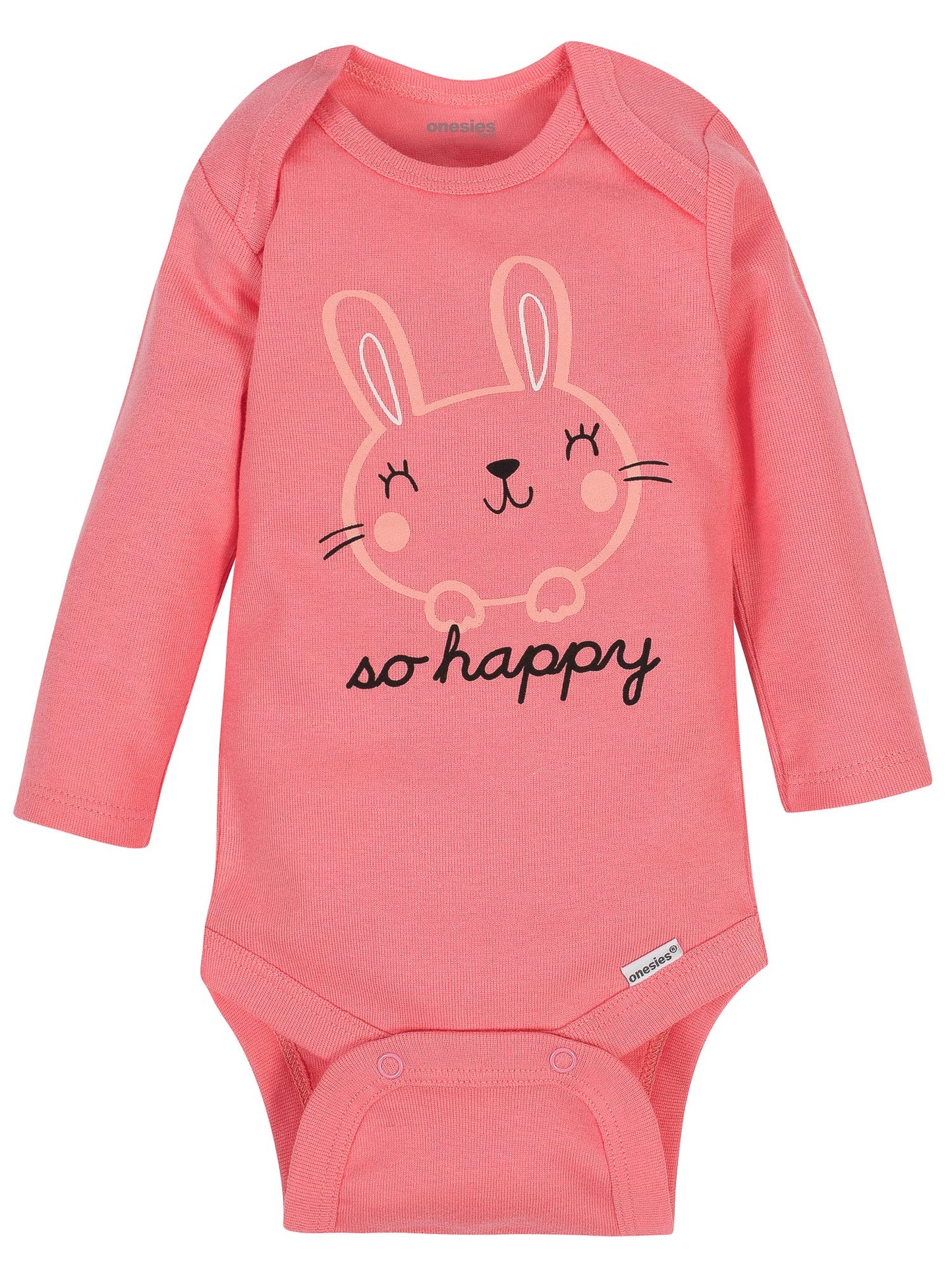 Onesies Brandunisex Baby6-Pack Long Sleeve Bodysuitsbunny Pink6-9 Months