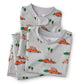Honestbaby Baby Celebration Sleep & Play Footed One-Piece Pajama Sleeper 100% Organic Cotton, Racing Rabbits, 0-3 Months