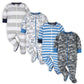 Onesies Brand Baby Boys 4-Pack 'N Plays Footies And Toddler Sleepers, Blue Dino, 0-3 Months Us