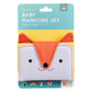 Petit Collage Baby Nail Kit - Includes Baby Nail Clippers, Scissors, And Nail File - Includes A Fox-Shaped Pouch Measures 7    X
