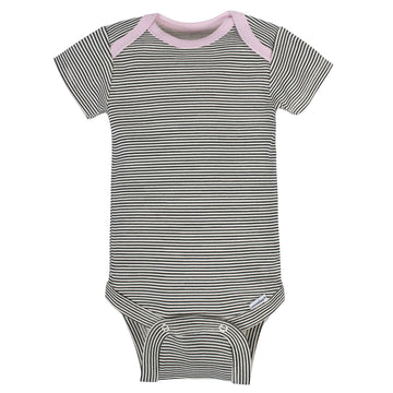 Gerber Baby 8-Pack Short Sleeve Onesies Bodysuits, Bunny, 12 Months