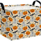 BOOHIT Large Halloween Themed Candy Gift Boo Basket for Kids Baby Personalized Adults Storage Bin Fall Decor(Boo Bat Pumpkin Spo
