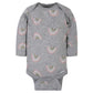 Gerber Baby Girls 6-Pack Long-Sleeve Onesies Bodysuits And Toddler T Shirt Set, Bear Pink, 6-9 Months Us